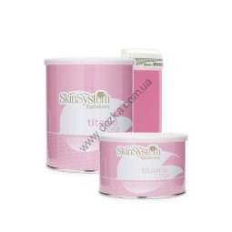 Воск в банках 400 г розовый SkinSystem